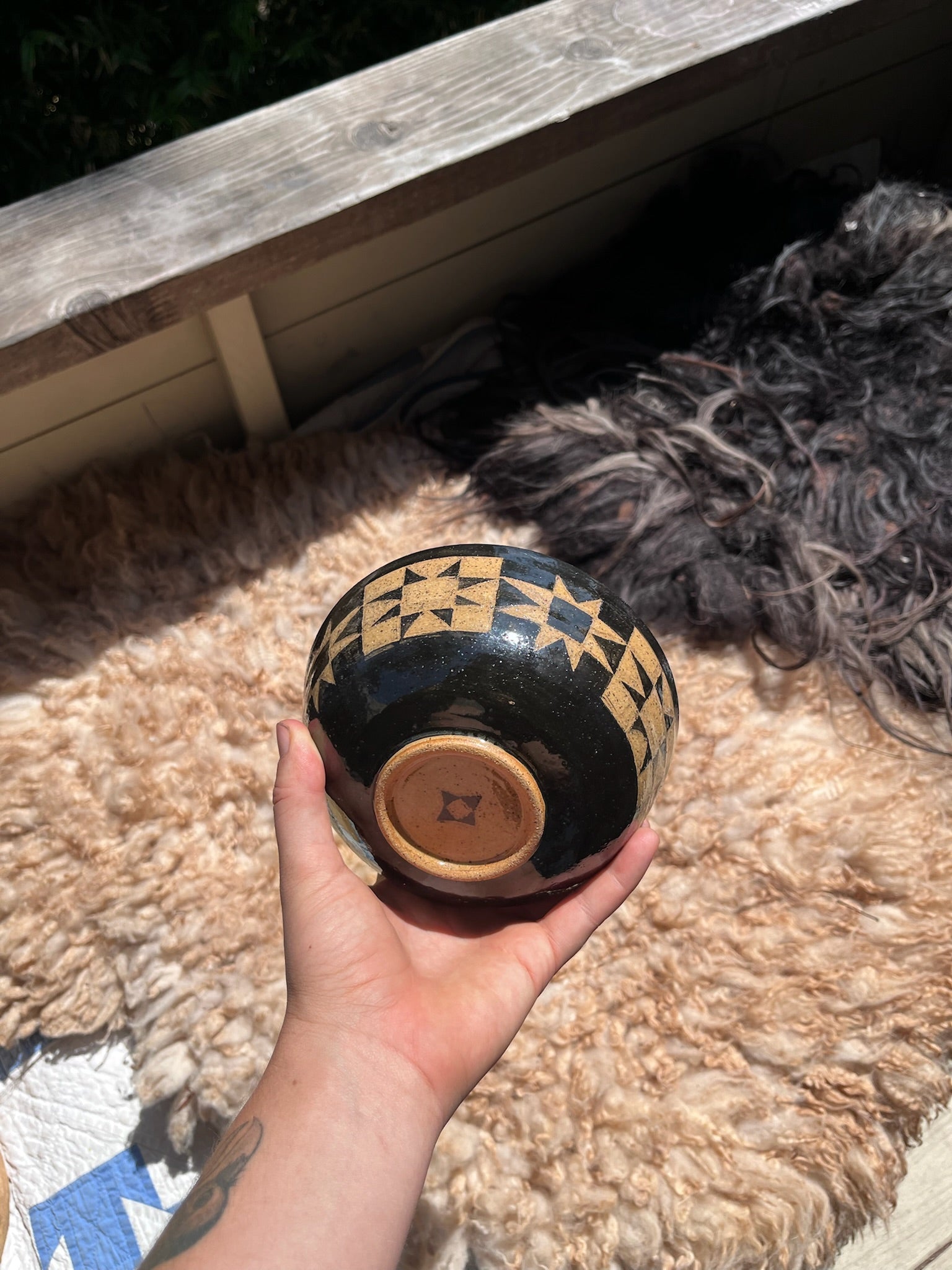 Sawtooth Quilted Bowl