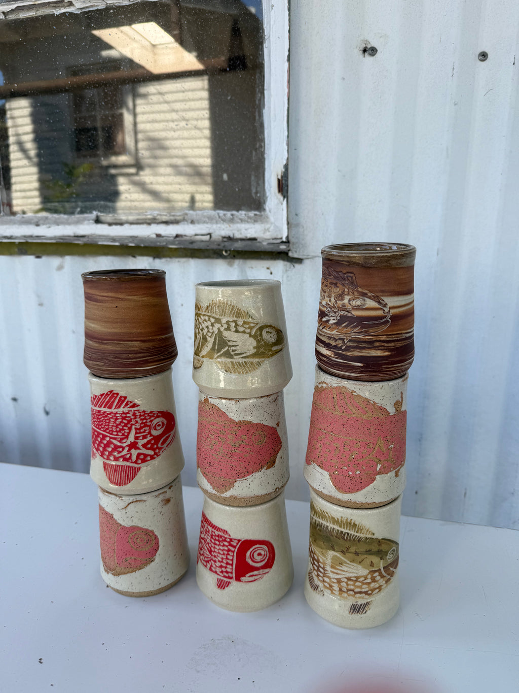 Red fish star cup-10oz